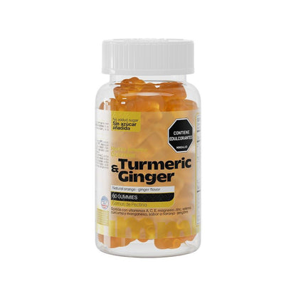 TURMERIC & GINGER GUMMES X 60 - HEALTHY AMERICA