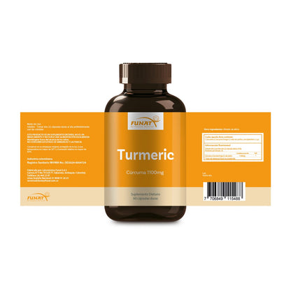 TURMERIC X 60CAPSULAS FUNAT - imagen adicional 2
