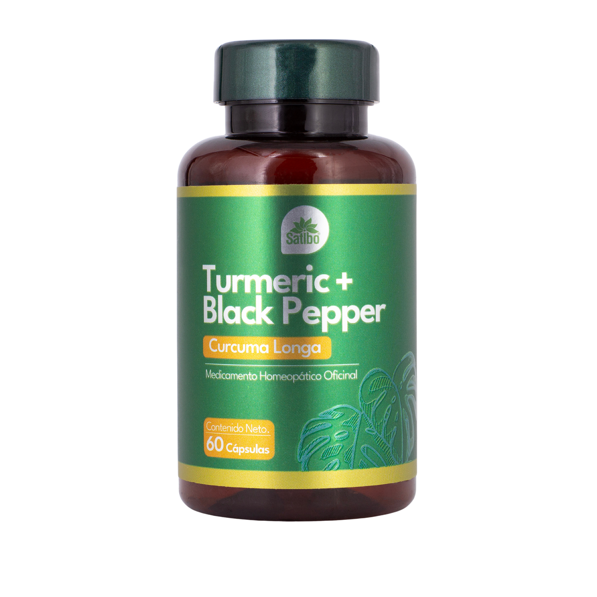 Imagen del producto TURMERIC x 60 cápsulas + BLACK P de Satibo en Giravital