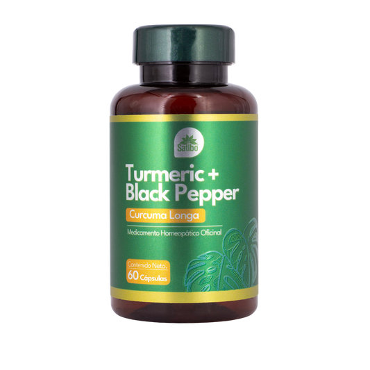 Imagen del producto TURMERIC x 60 cápsulas + BLACK P de Satibo en Giravital