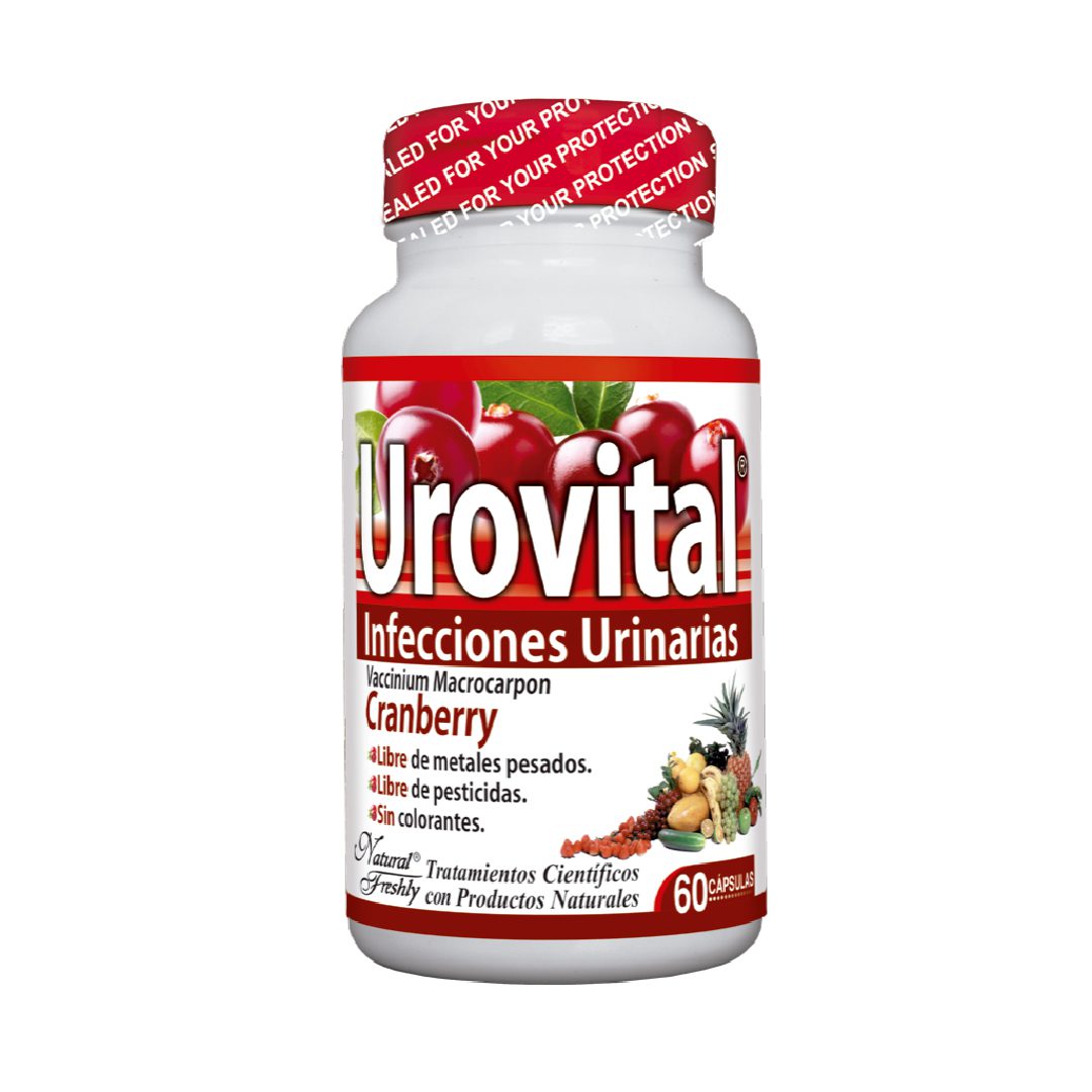 UROVITAL INFECCIONES URINARIAS FRASCO X 60 CAP - FRESHLY