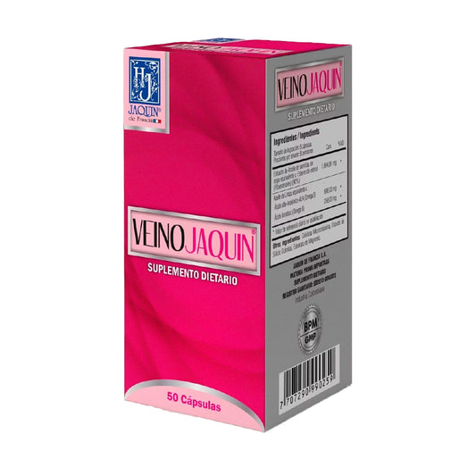 Imagen del producto VEINOJAQUIN x 50 cápsulas JAQUIN de Jaquin De Francia en Giravital