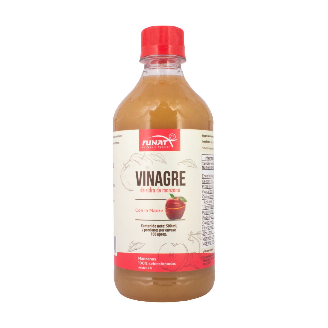 VINAGRE DE SIDRA DE MANZANA X 500 ML - FUNAT
