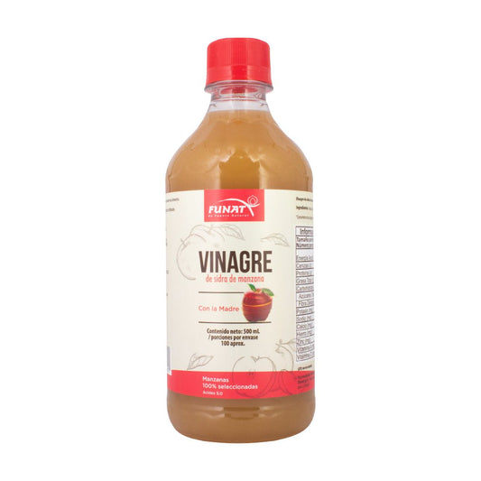 VINAGRE DE SIDRA DE MANZANA X 500 ML - FUNAT