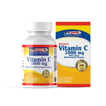 VITAMINA C 1000 X 100 + BIOFLAVONES HA - HEALTHY AMERICA