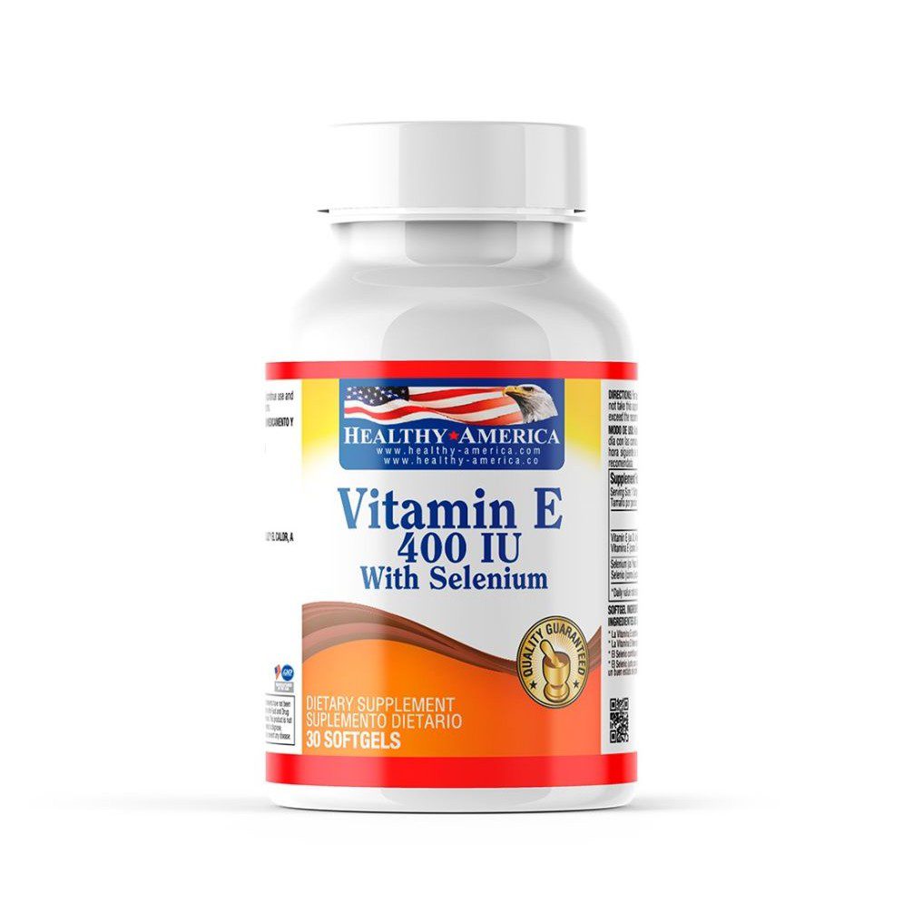 VITAMINA E 400IU CON SELENIO 30 SOFTGELS - HEALTHY AMERICA