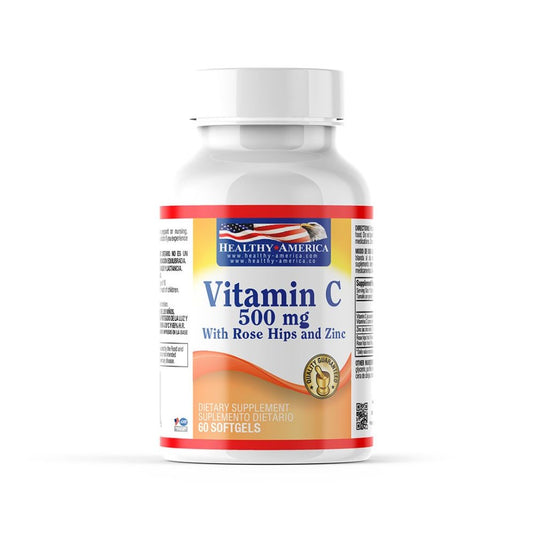 Imagen del producto VITAMINA C 500MG x 60 SOFG HA de Healthy America en Giravital