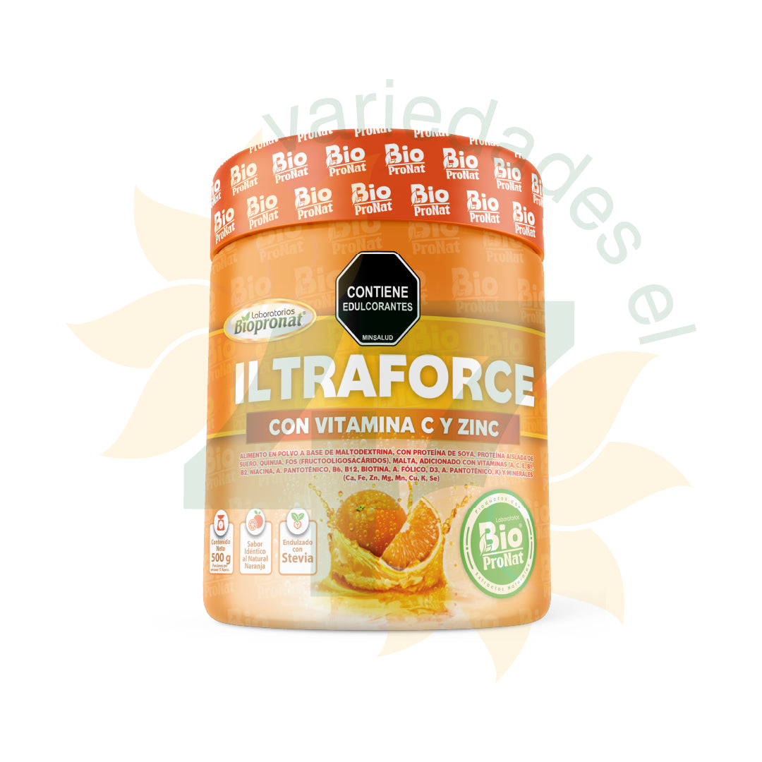 Imagen del producto VITAMINA C + ZINC POLVO x 500 g de Biopronat en Giravital