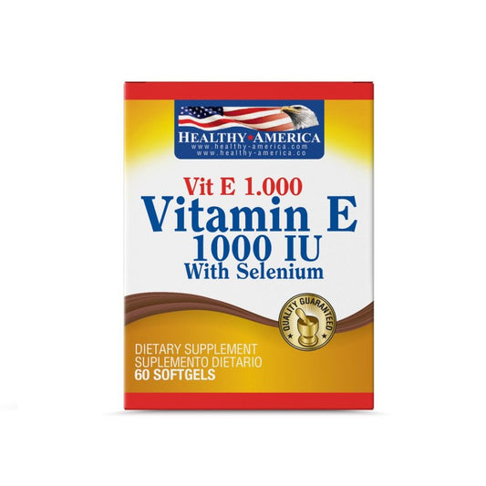 Imagen del producto VITAMINA E 1000 + SELENIO x 60 SOFG HA de Healthy America en Giravital