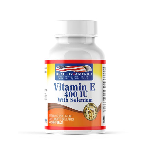 Imagen del producto VITAMINA E 400 + SELENIO x 60 SOFG HA de Healthy America en Giravital